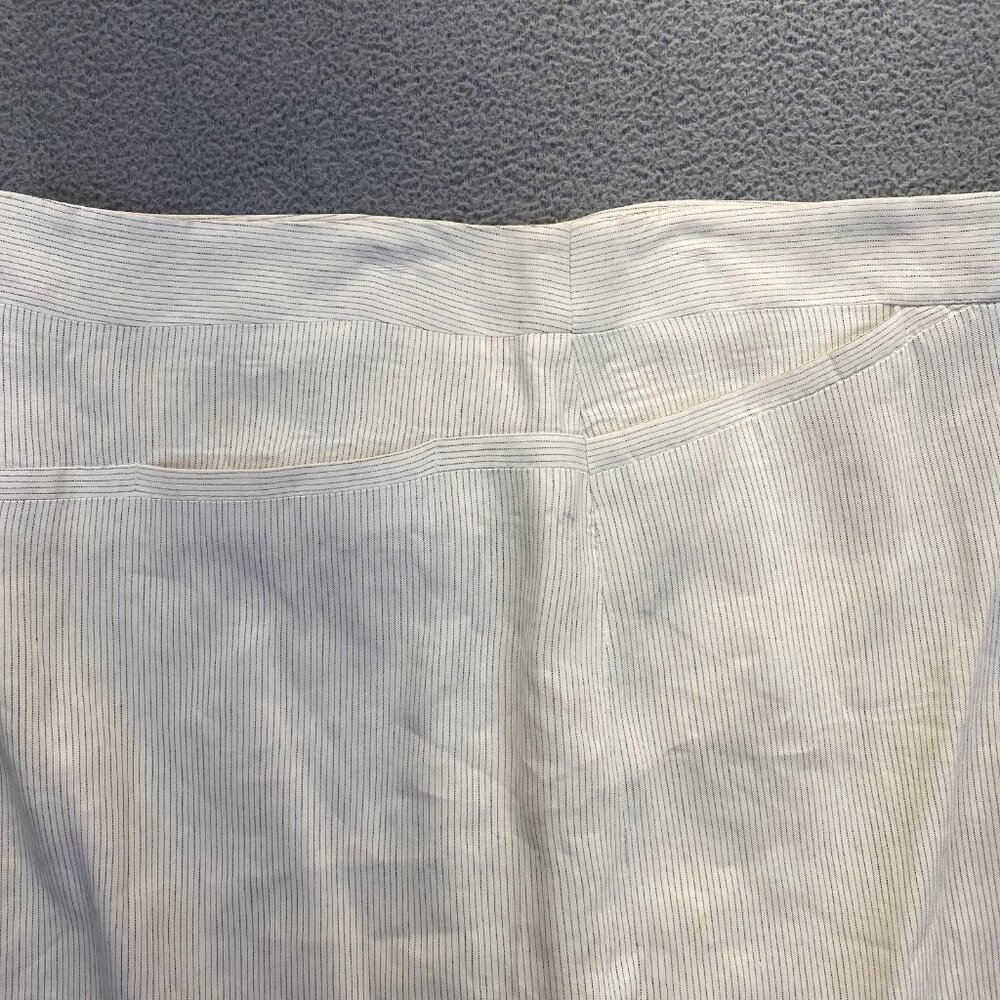 Theory Womens Lined Ivory Mini Pencil Skirt Size 6 Zipper Pockets - Picture 9 of 11